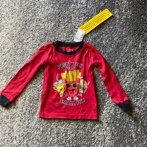 Childrens Place 9-12 M Long Sleeve Red T Shirt Boy
